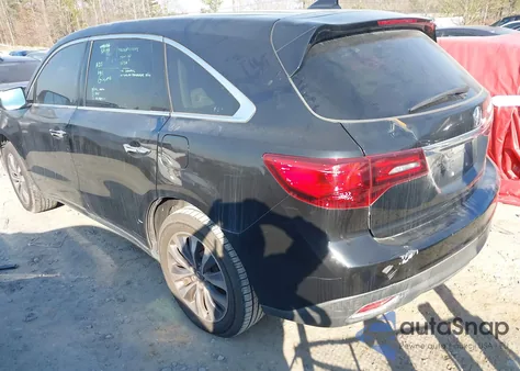 2014 Acura Mdx Technology Package z USA, uszkodzony, nr VIN 5FRYD3H49EB016043